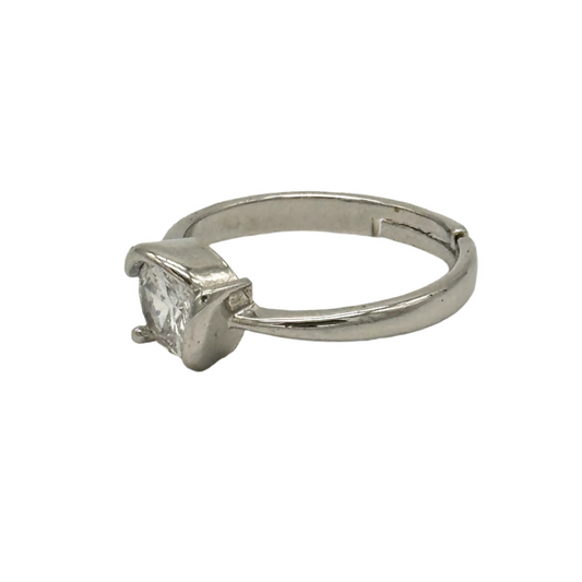 925 Sterling Zilveren Ring Met Zirkoon Steen [R105]