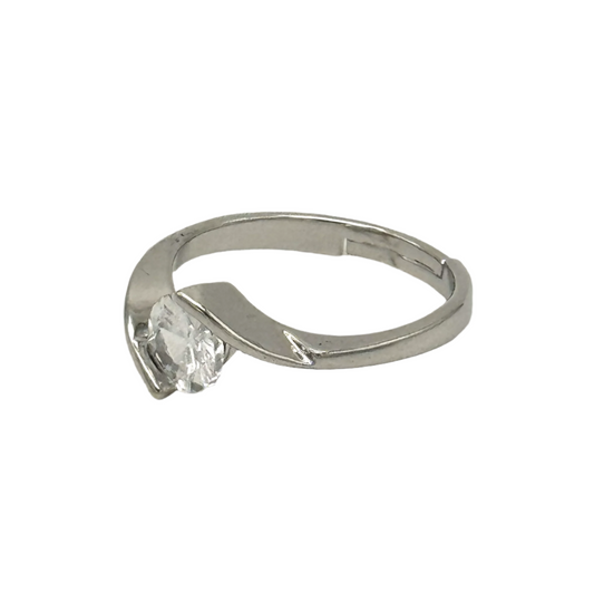 925 Sterling Zilveren Ring Met Zirkoon Steen[R106]