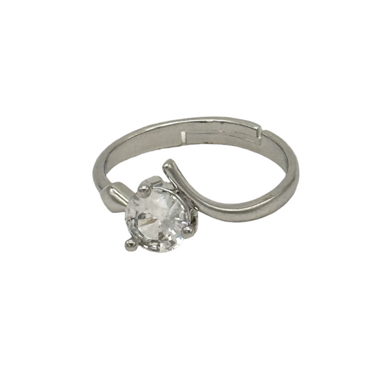 925 Sterling Zilveren Ring Met Zirkoon Steen[R107]